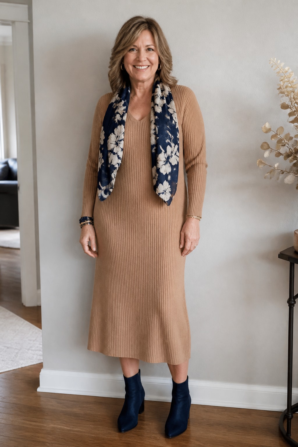 Camel Knit Dress