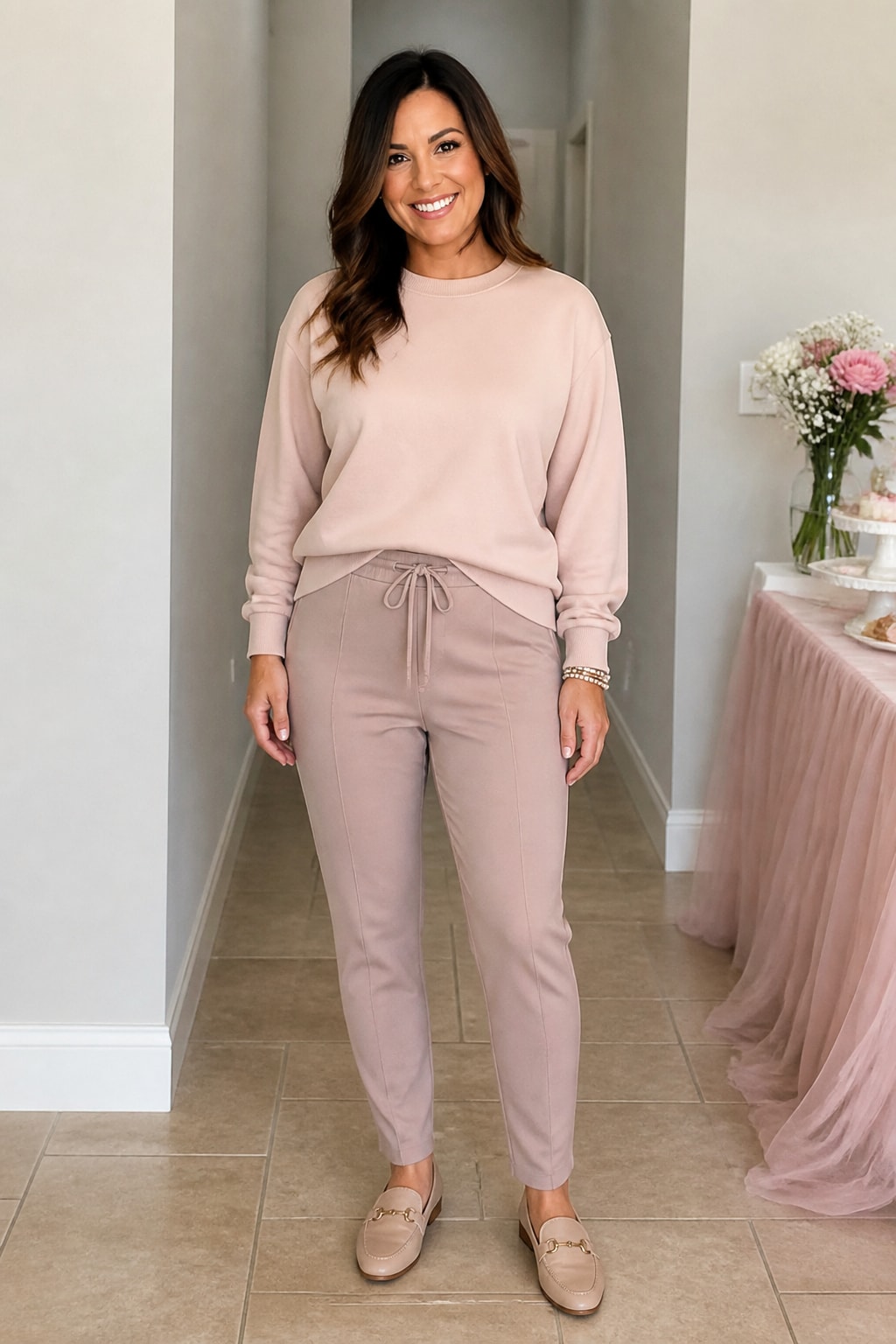 Sweatshirt and Tailored Joggers