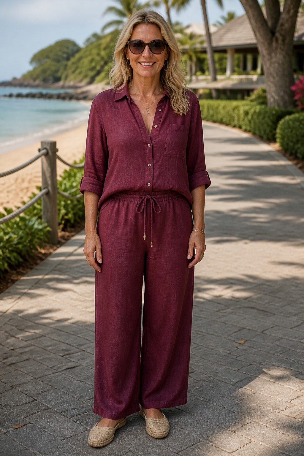 Linen Shirt and Beach Pants