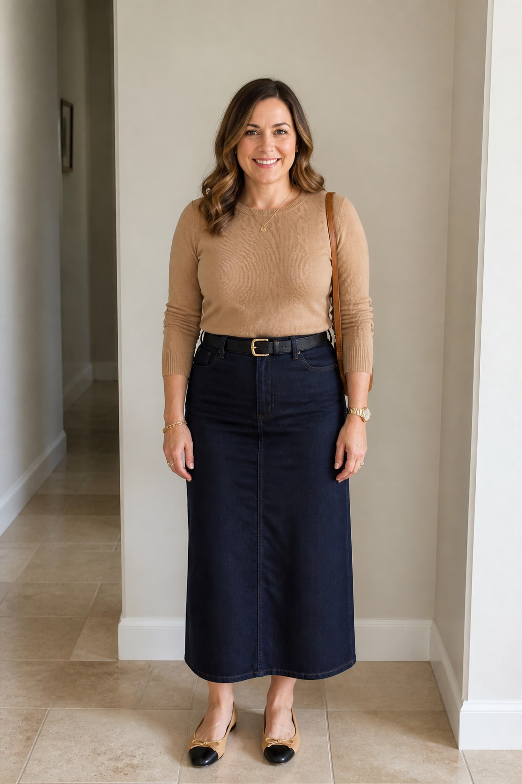Denim Midi and Cashmere