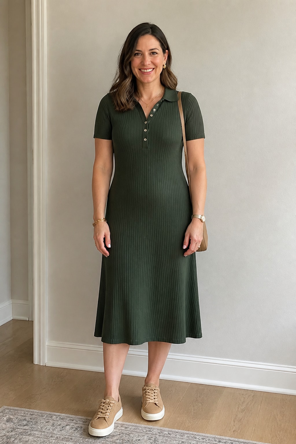 Knit Polo Dress