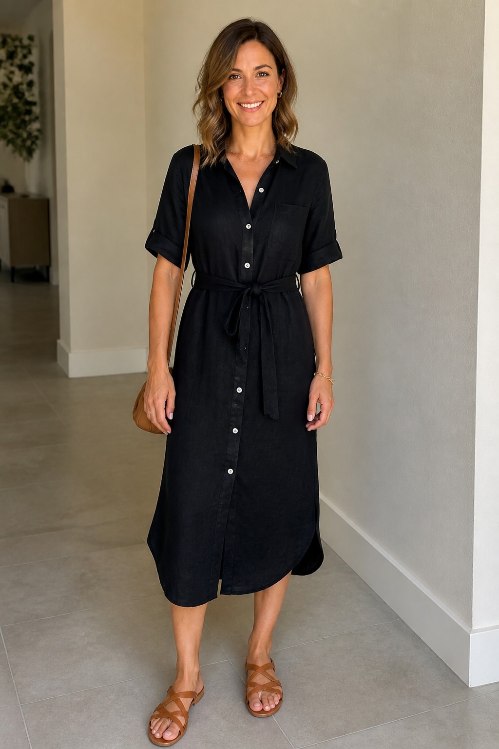 Linen Shirt-Dress
