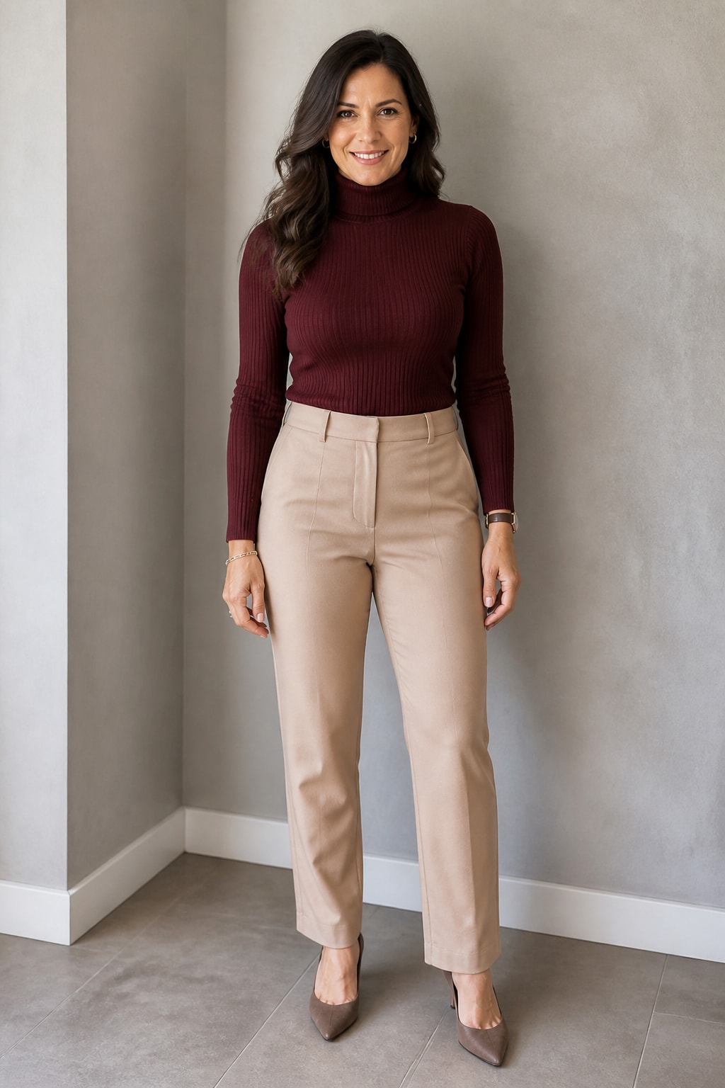 Chinos and Turtleneck