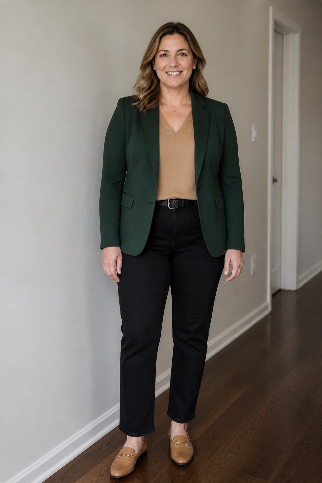 Black Straight Jeans and Blazer