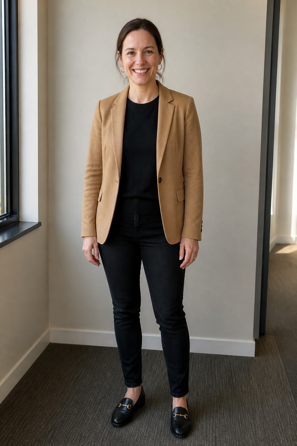 Soft Blazer and Dark Jeans
