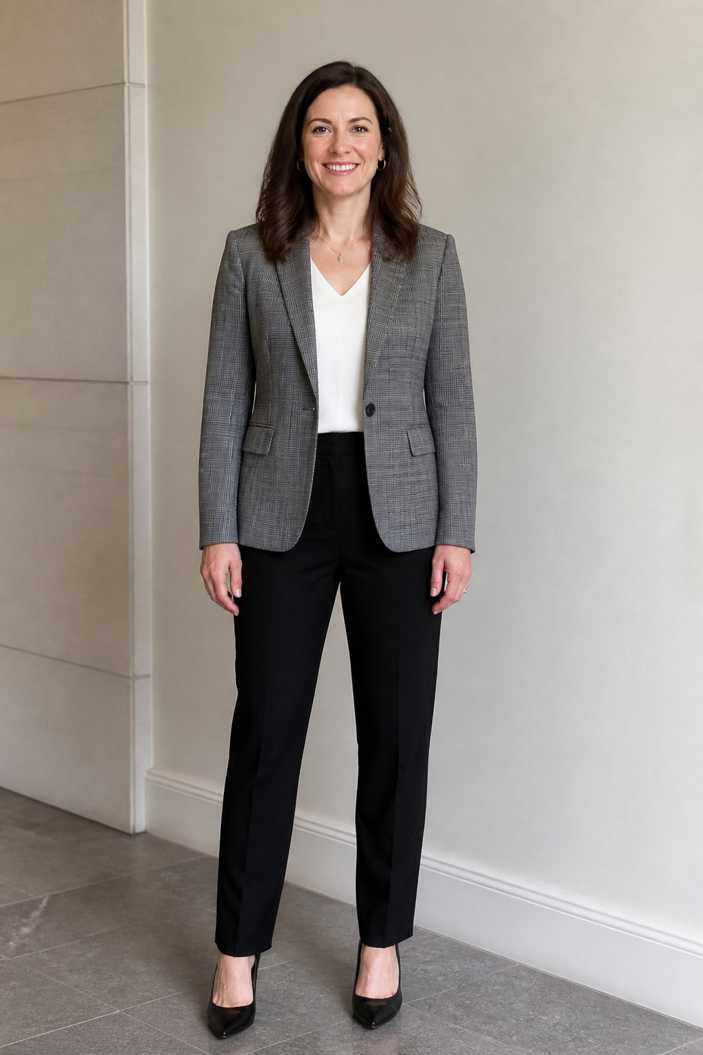 Checked Blazer and Trousers