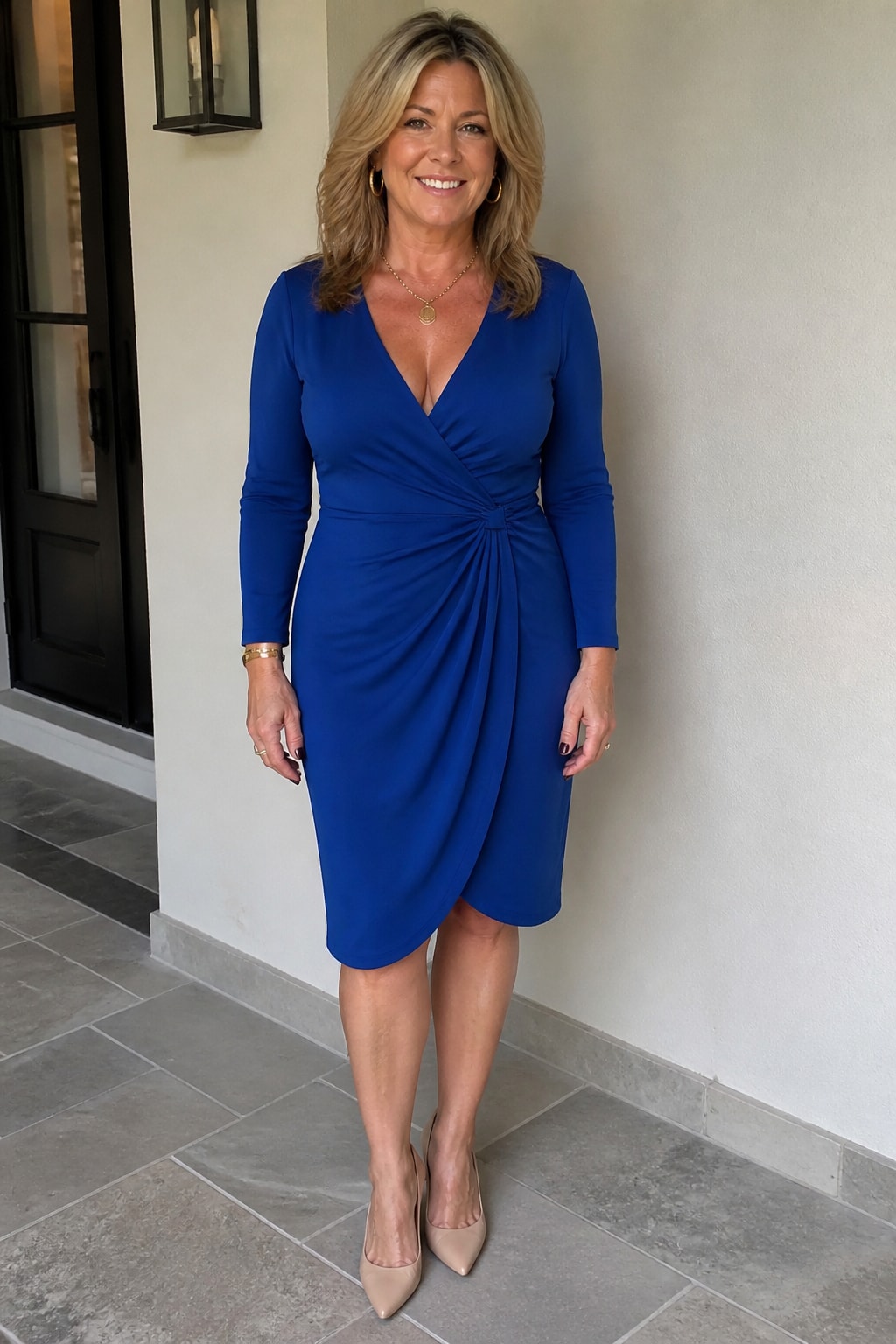 Cobalt Wrap Dress