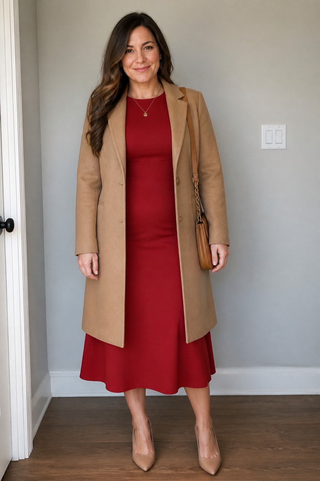 Red Midi Dress
