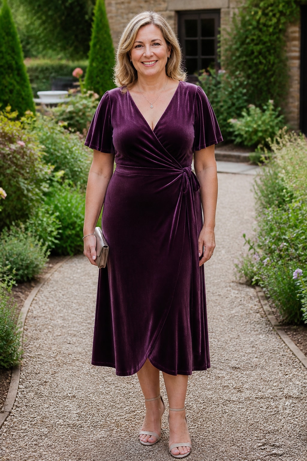 Plum Velvet Midi