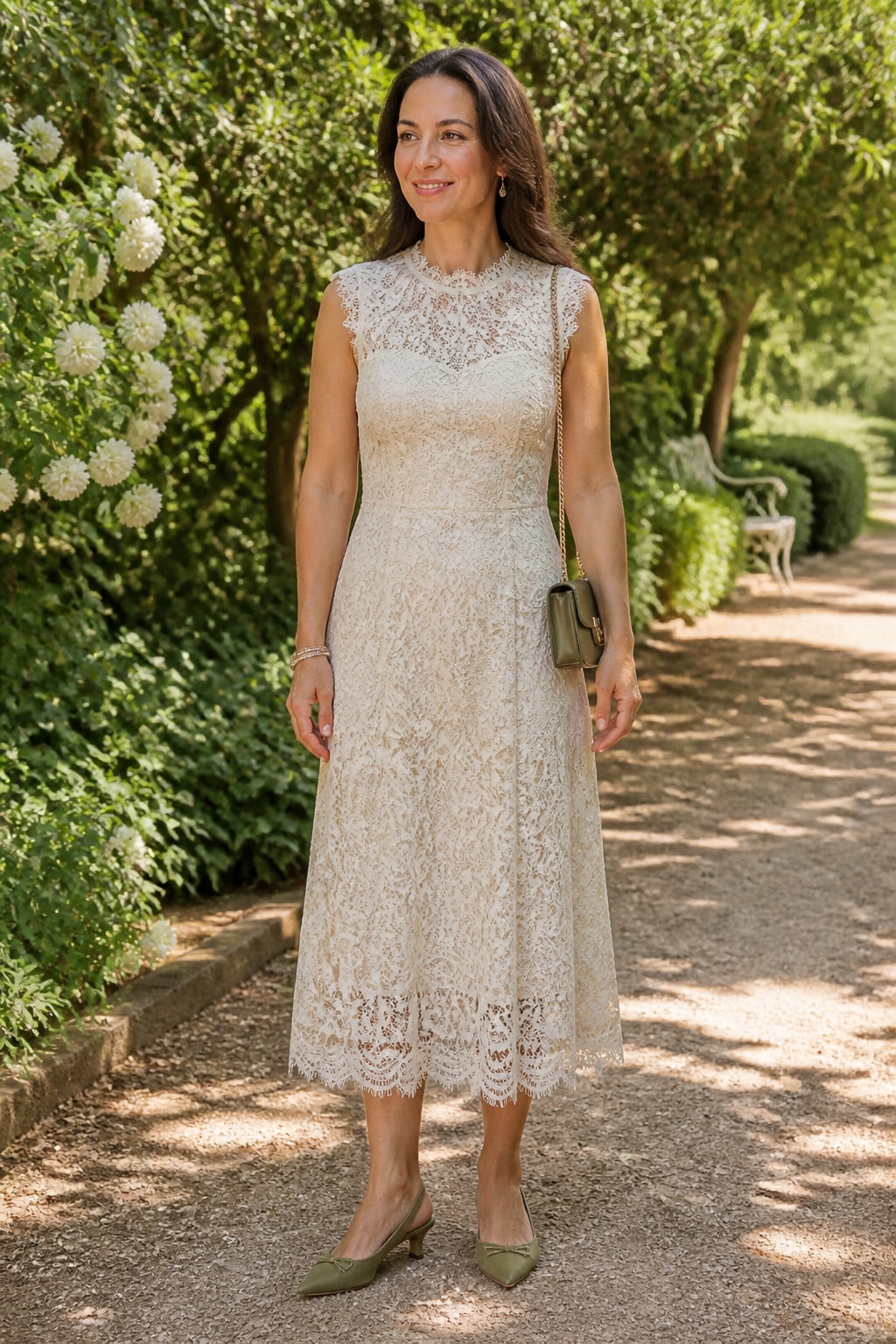 Ivory Lace Midi