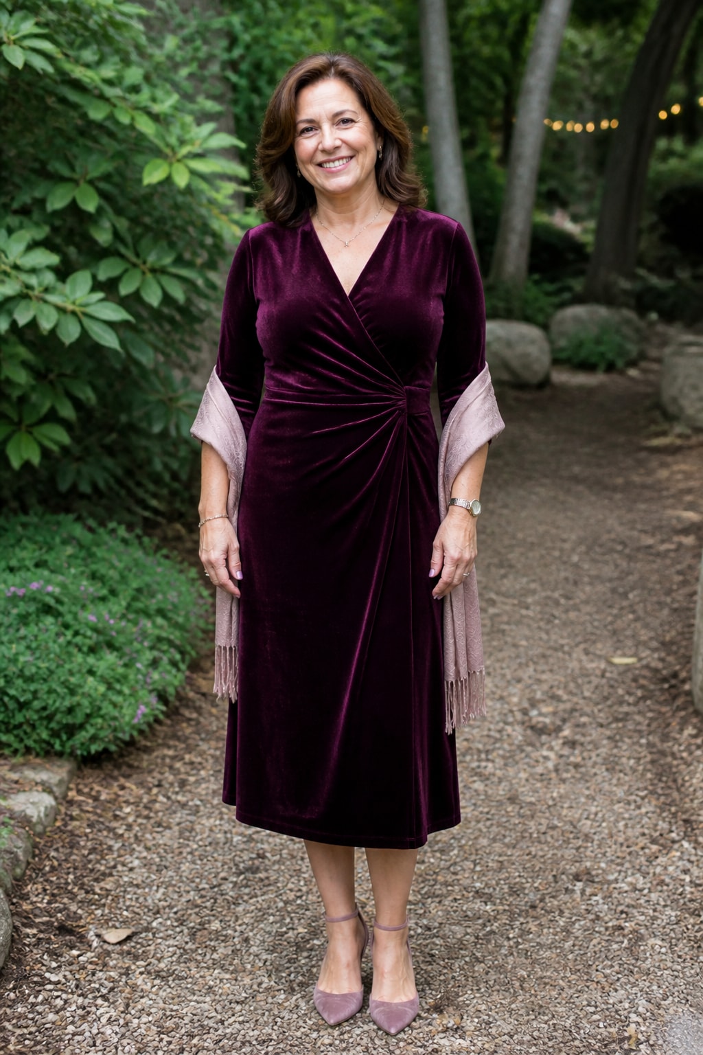 Plum Velvet Midi