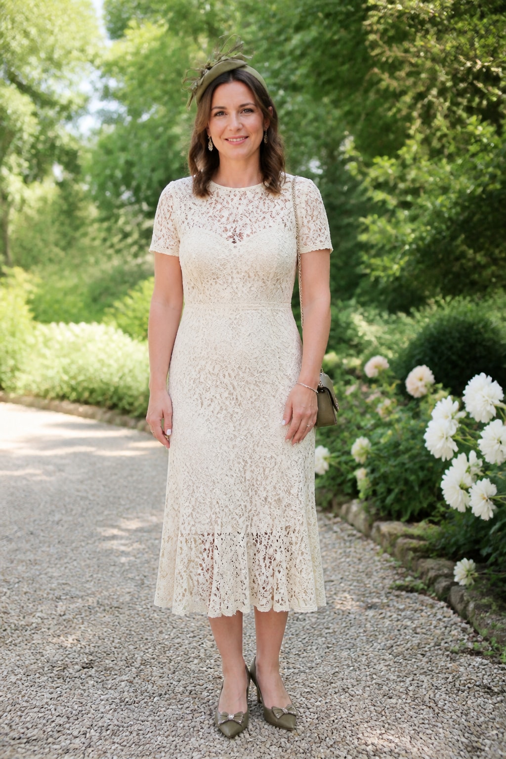 Ivory Lace Midi