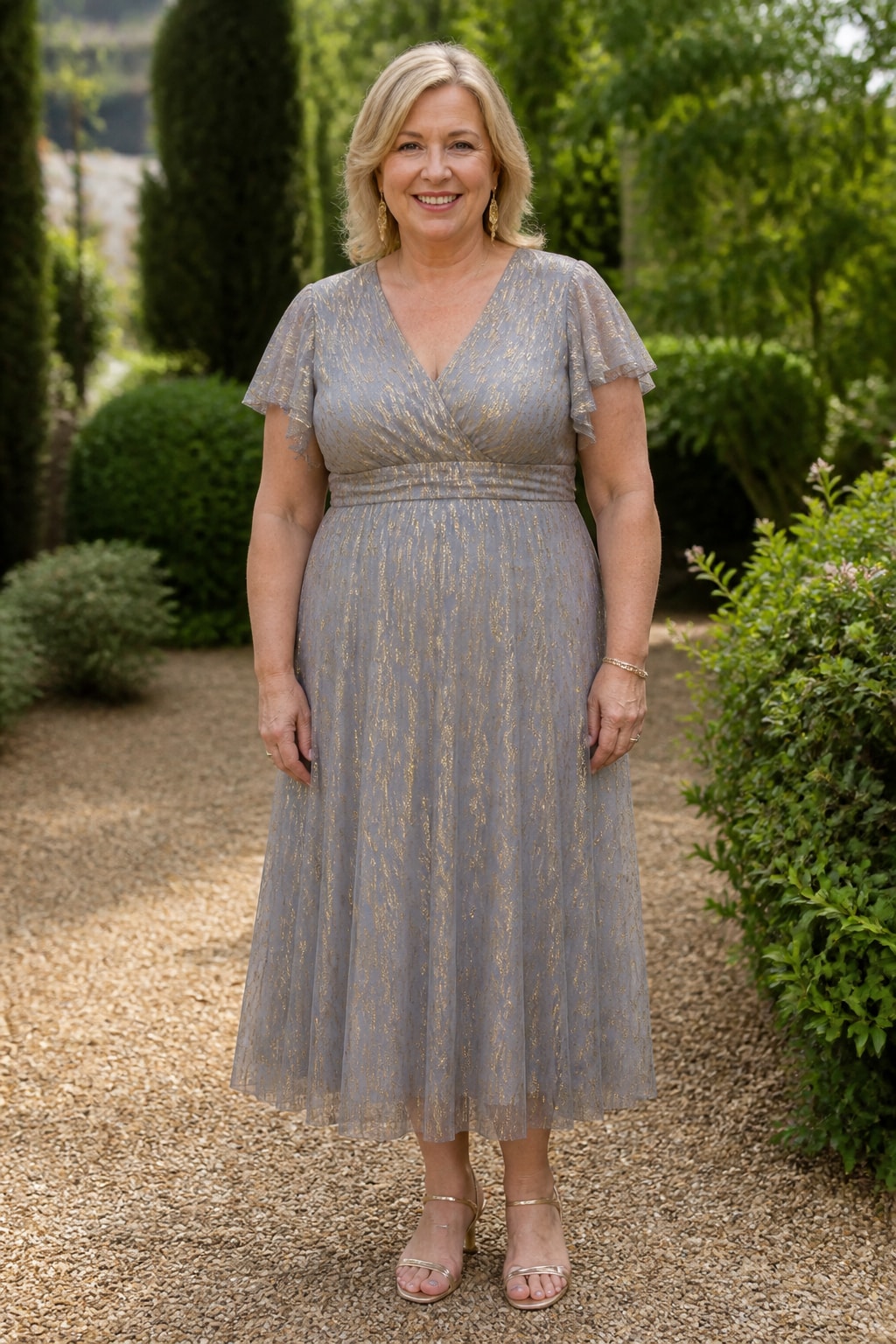 Gold Fleck Midi