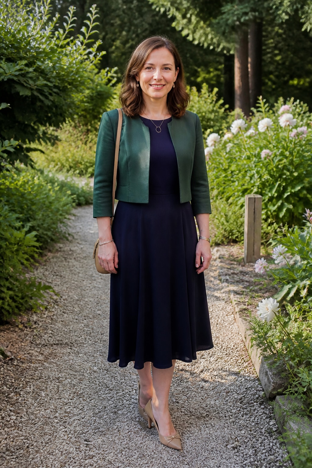 Navy Tea Length and Jacket