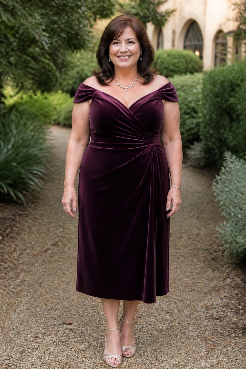 Plum Velvet Midi