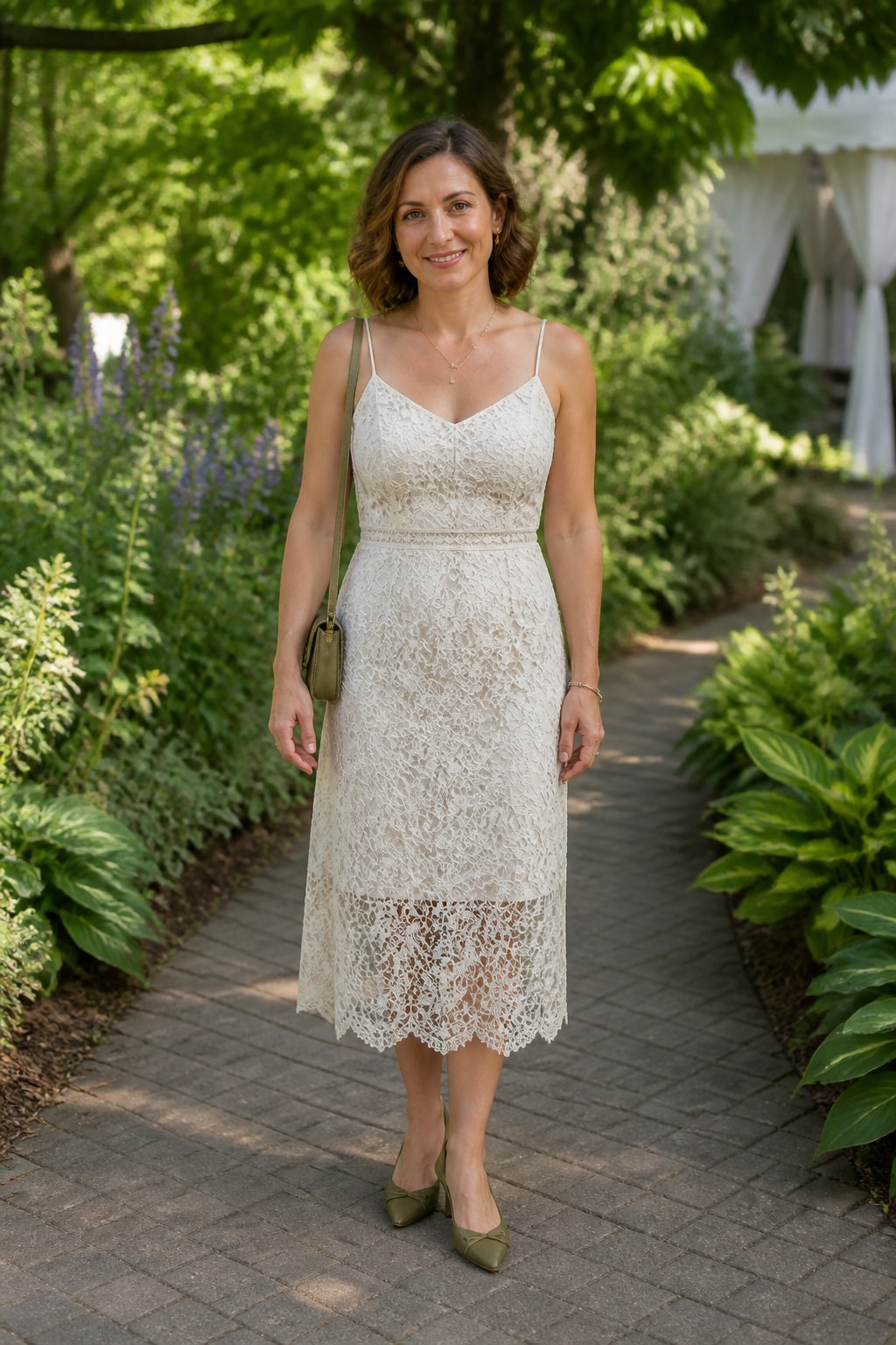 Ivory Lace Midi