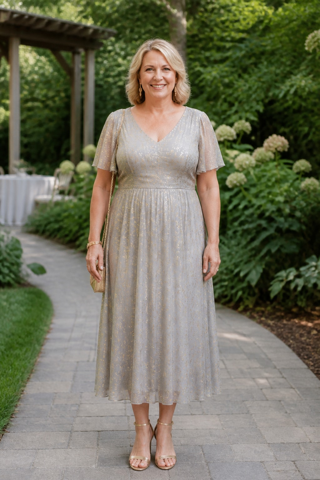 Gold Fleck Midi
