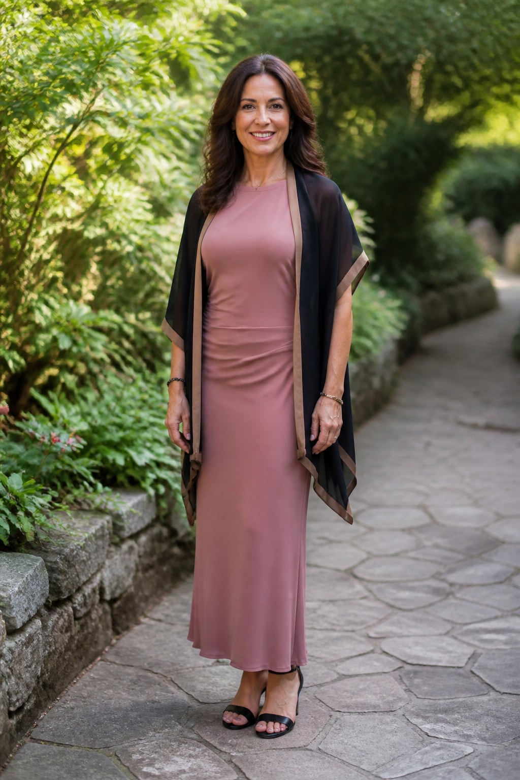 Dusty Rose Column Dress