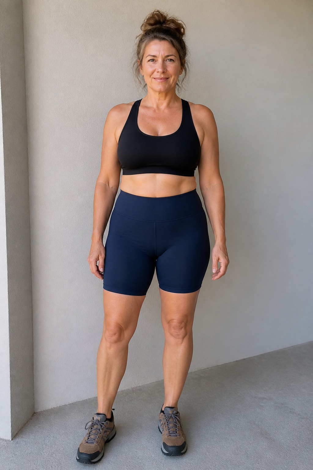Bike Shorts and Sports Bra