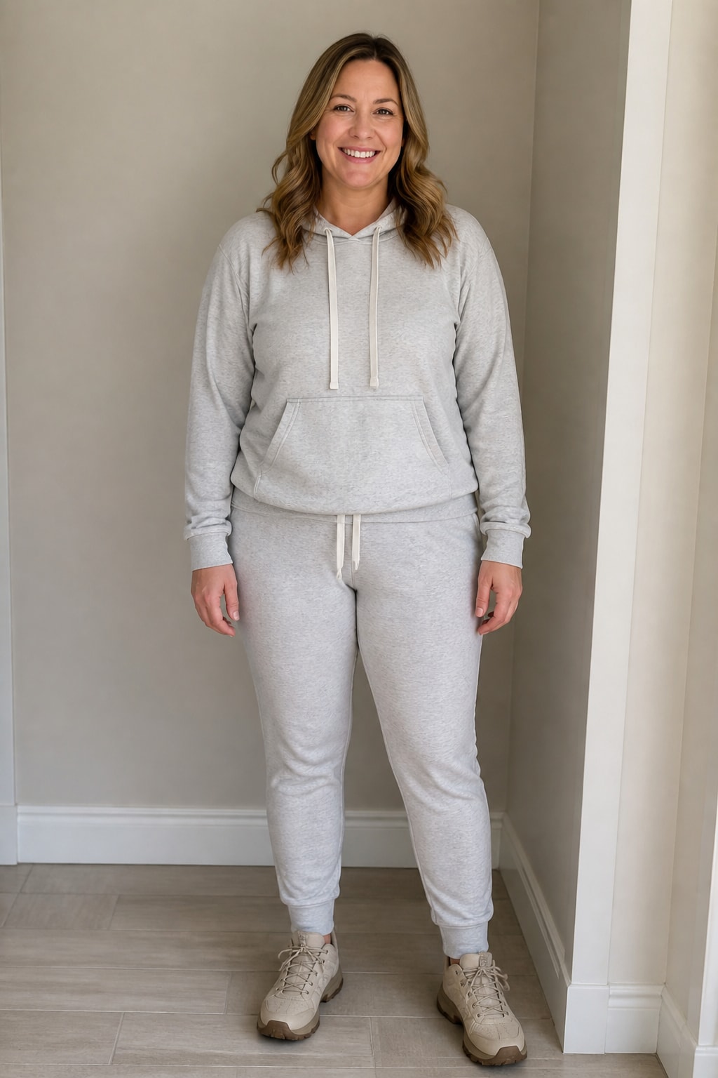 Soft Grey Sweat Set