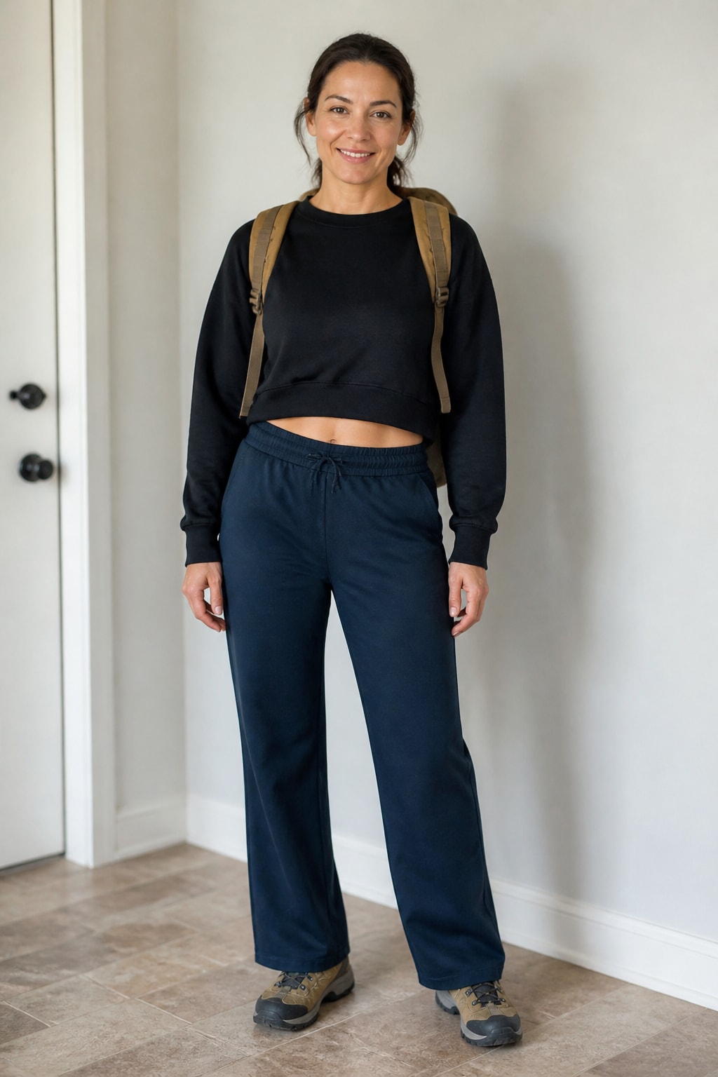Wide-Leg Track Pants