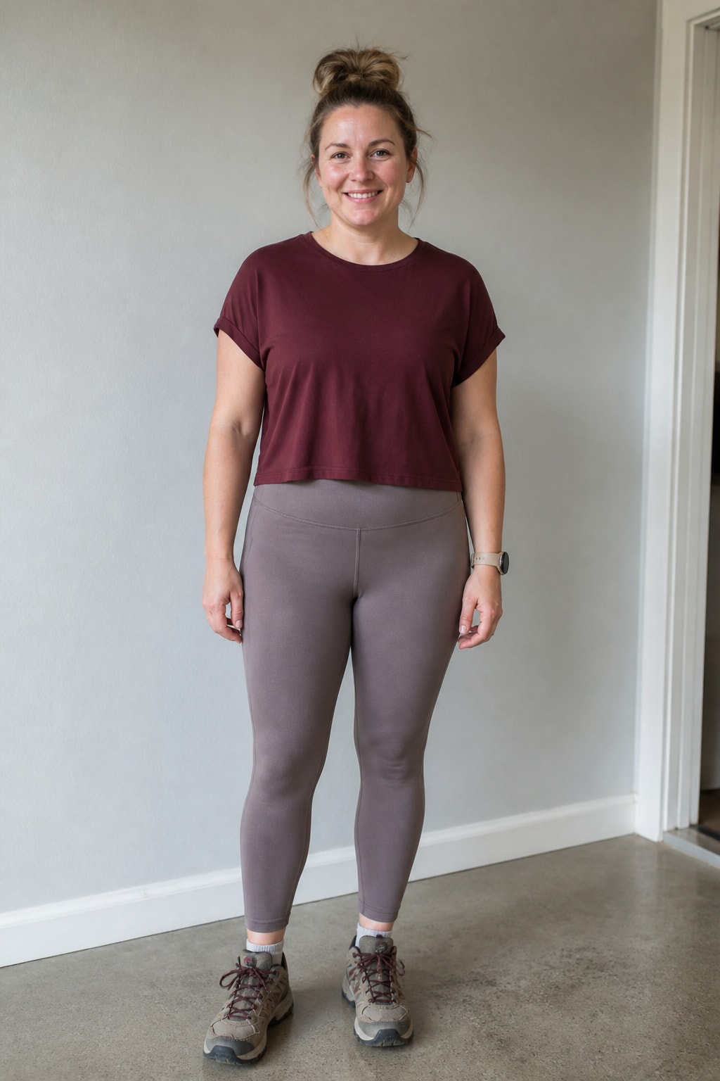 High-Waist Leggings and Boxy Tee