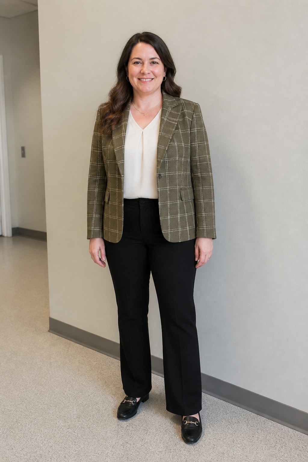 Checked Blazer and Trousers