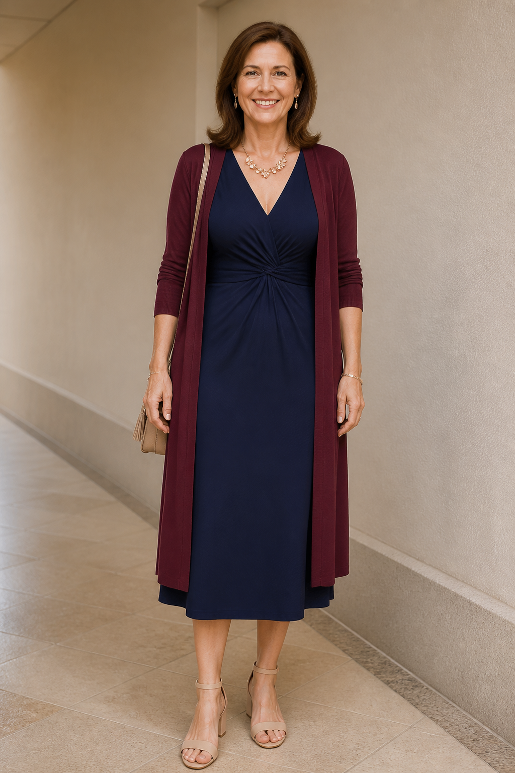 Navy Midi and Long Cardigan
