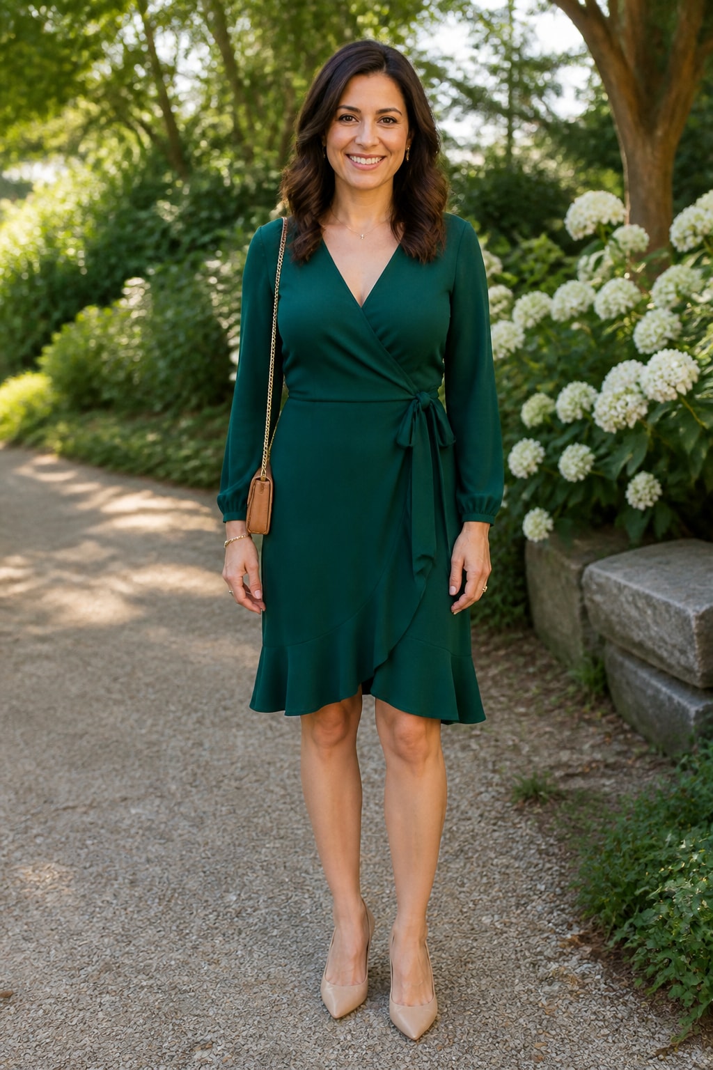 Emerald Wrap Dress
