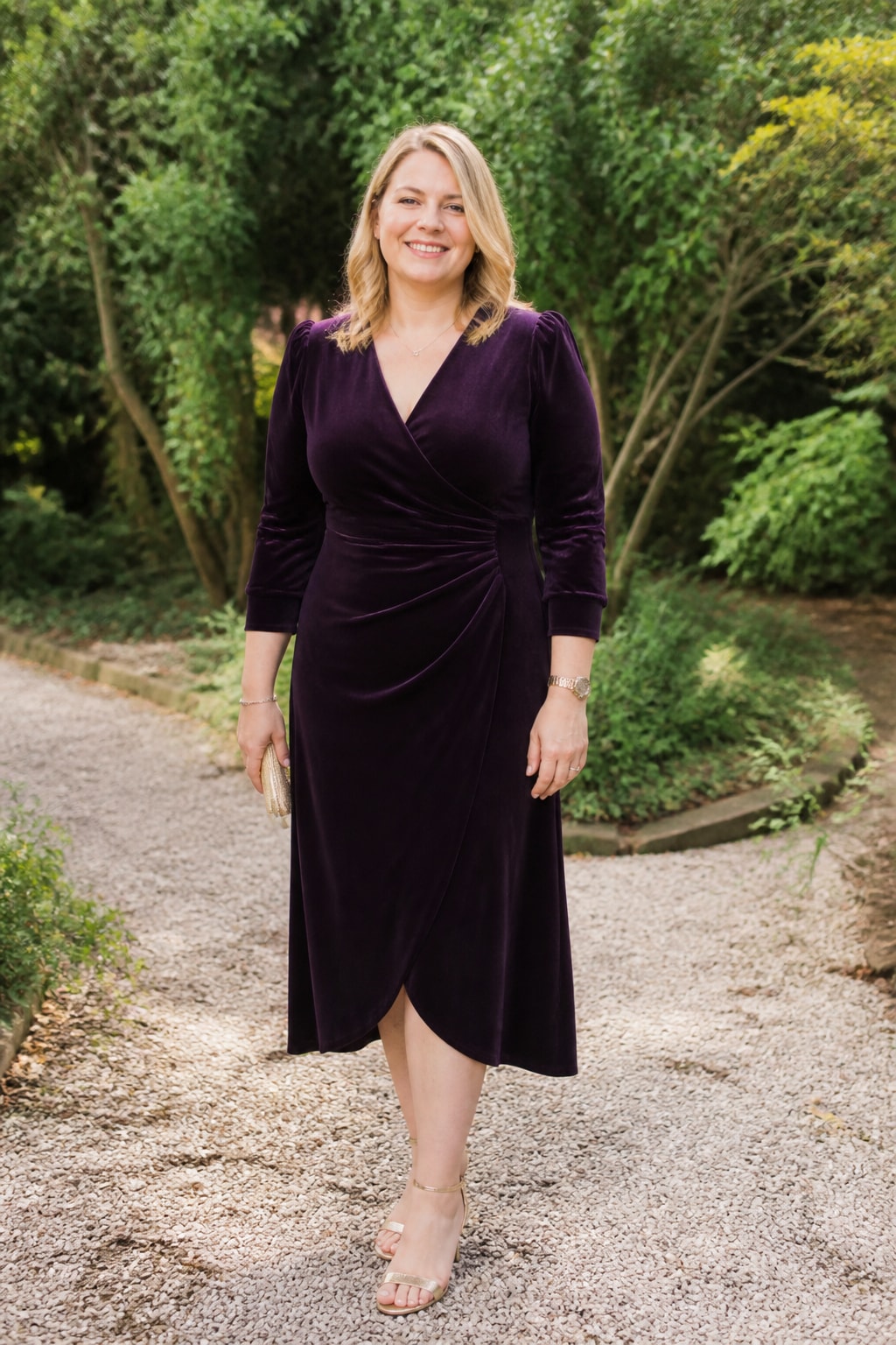 Plum Velvet Midi