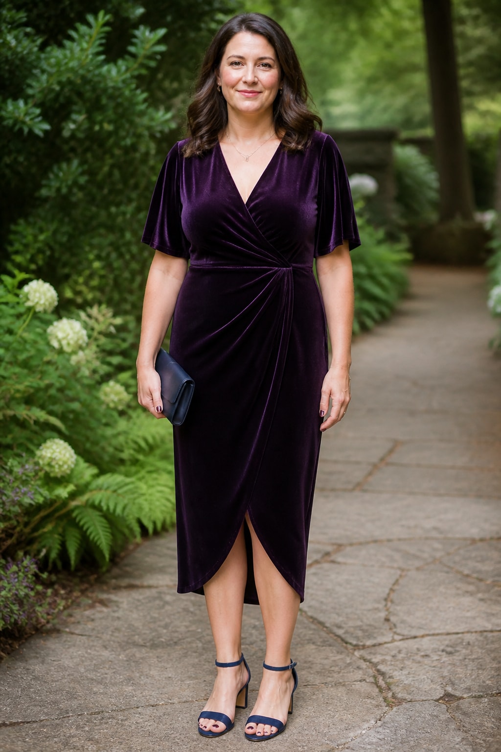 Plum Velvet Midi