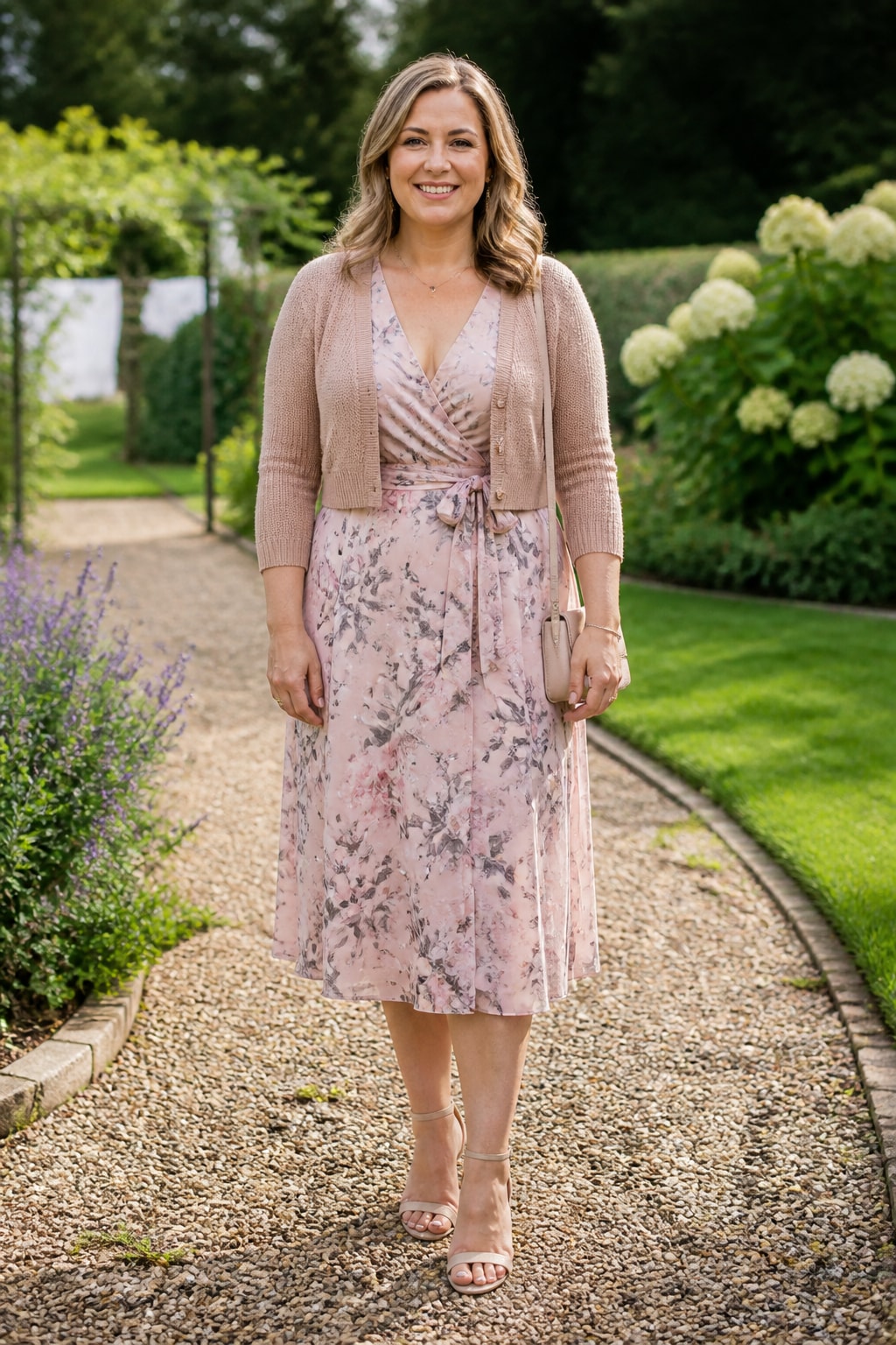 Soft Floral Tea Dress